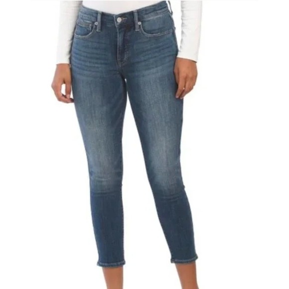 Lucky Brand Denim - Lucky Brand Jeans Womens 6/28 Blue Ava Mid Rise Crop Denim Slim Fit‎